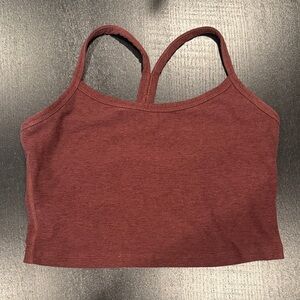 Beyond Yoga Maroon Cropped Tank Top